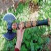AXE013AM FS Crafts 24.00" Custom Handmade Double Blade Viking Axe Hand Forged Carbon Steel Hunting Axe Hatchet with Leather Sheath Gorgeous Wood Handle Outdoors Fishing Camping Knife view 1