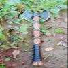 AXE013AM FS Crafts 24.00" Custom Handmade Double Blade Viking Axe Hand Forged Carbon Steel Hunting Axe Hatchet with Leather Sheath Gorgeous Wood Handle Outdoors Fishing Camping Knife view 2