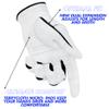 Bionic Men's StableGrip with NaturalFit 2.0 Golf Glove with Dual Expansion Thumb for Best Fit - Premium Cabretta Leather (White, Cadet X-Large, Left) view 3