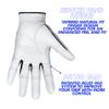 Bionic Men's StableGrip with NaturalFit 2.0 Golf Glove with Dual Expansion Thumb for Best Fit - Premium Cabretta Leather (White, Cadet X-Large, Left) view 4