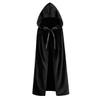 Regenboog Kids Velvet Cape with Hood,39inch,Black Cloak for Kids,Short Velvet Cape Women view 2