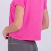 Real Essentials 5 Pack: Women's Dry-Fit Crop Top Short Sleeve Shirts Workout Gym Cropped Athletic Tee (Available in Plus) - Set 2, XXL view 4