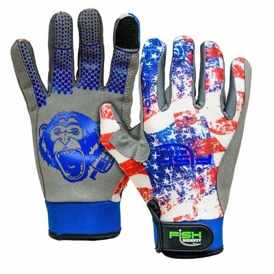 Fish Monkey FM22-AMER-XL Free Style Custom Fit Glove Americana XL