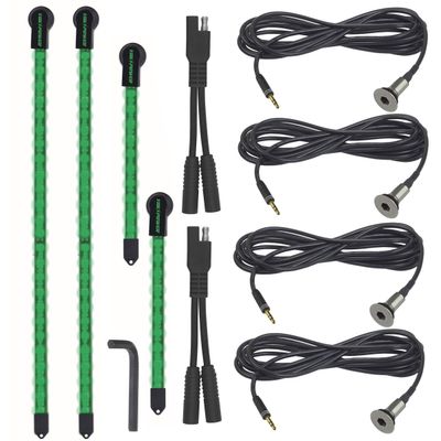 Yak-Power, Complete LED Light Kit for Kayaks, 4-Piece - Green