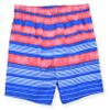 LAGUNA Boys UPF 50+ Beach Waves Swim Trunks Board Shorts, Dark Coral, 10/12 view 2