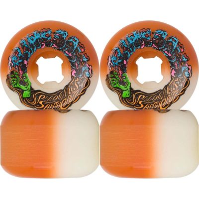 56mm Hairballs 50-50 Orange 95a Slime Balls Skateboard Wheels
