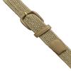 2 Count 7001 Leather Covered Buckle Woven Elastic Stretch Belt 1-1/4"(32mm) Wide (Beige, 4XL) view 3