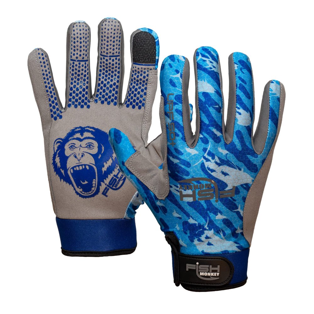 Fish Monkey Free Style Custom Fit Fishing Glove Versatile Protection UPF 50+ Sun Protection Second Skin Fit Non Slip for Men and Women