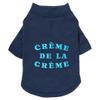 Louis Barx 'Creme de la Creme' Dog Graphic T-Shirt Pet Apparel (X-Large, Midnight Blue) view 1
