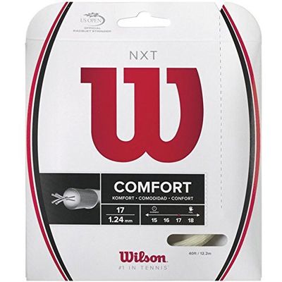 Wilson NXT 17 Gauge Natural Color Multifilament Tennis String 6-Pack (6 Sets Per Order)