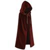 Regenboog Kids Velvet Cape with Hood,39inch,Brown Cloak for Kids,Short Velvet Cape Women view 1
