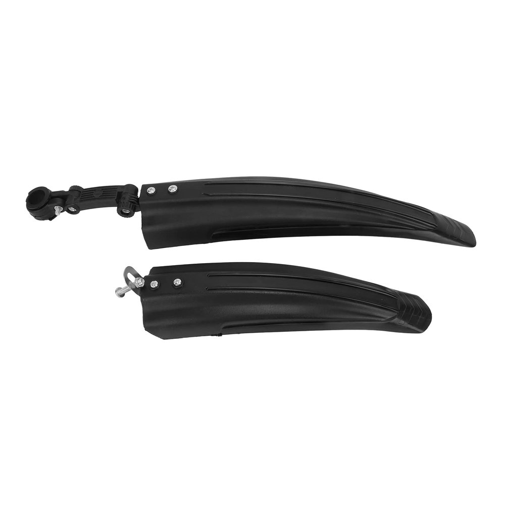VGEBY Front Rear Mudguard, 1 Set Wear-Resistant Thickened Widened Mud Guard Adjustable Tire Front/Rear s Set(Black) s 20