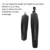 VGEBY Front Rear Mudguard, 1 Set Wear-Resistant Thickened Widened Mud Guard Adjustable Tire Front/Rear s Set(Black) s 20 view 4