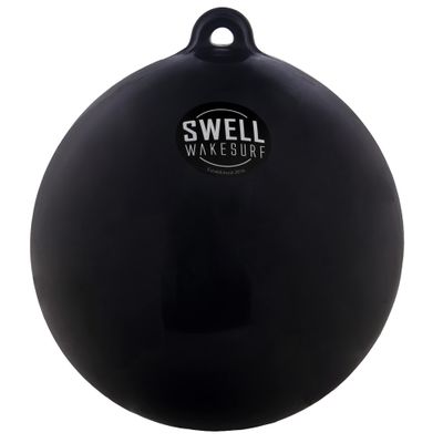SWELL Wakesurf - Big Bumper Ball 25 Inch Diameter - Inflatable Raft Tie-Up Boat Fender Buoy (Black)