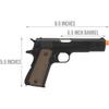 Lancer Tactical 350 FPS Army Armament Metal R31 1911 Airsoft Pistol Green Gas Blowback with 3000 Round 0.25g Bag of BBS view 3
