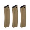 Lancer Tactical Full Metal Steel M4/M16 300 Round High Capacity AEG Airsoft Magazine Clip (Tan/Pack of 3) view 2