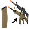 Lancer Tactical Full Metal Steel M4/M16 300 Round High Capacity AEG Airsoft Magazine Clip (Tan/Pack of 3) view 3