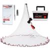 BasicGear Cast Net | Lead, 6ft Radius, 1/4 inch Mesh for Freshwater and Saltwater Bait Fish | Professional Grade and Upgraded Material | Throw Style view 1
