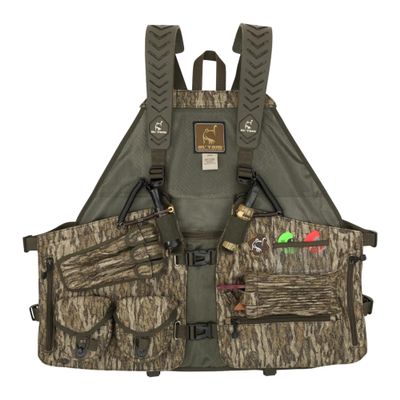 Drake Waterfowl Hunting Time & Motion Gunslinger Turkey Vest with Adjustable Chest/Waist Straps & Detachable Seat, Bottomland