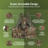Drake Waterfowl Hunting Time & Motion Gunslinger Turkey Vest with Adjustable Chest/Waist Straps & Detachable Seat, Bottomland view 3