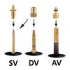 32PCS Premium Brass Valve Adapter, Bike Tire Valve Adapters, Ball Pump Needle, Adapters Kit as Inflation Devices and Accessories fit for Standard Pump or Air CompressorBrass-32Pcs  view 3