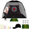 KAIDIDA Golf Hitting Net Portable: 12x7 FT Quick Set Up Driving Training Equipment for Backyard Garage Gift with Target Tee Cap Turf Ball view 1