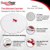 BasicGear Cast Net | Zinc Iron, 8ft Radius, 1/4 inch Mesh for Freshwater and Saltwater Bait Fish | Professional Grade and Upgraded Material | Throw Style view 2