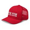 CreativeTees4You Pew Pew Pew Funny Trucker Cap Mesh Hat Adjustable Red view 4