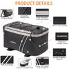 JXFUKAL Rear Bike Rack Bag with Rain Cover, 7L/9L/10L/12L Waterproof Bicycle Ebike Saddle Bag Cycling Pannier Trunk Carrier with Reflector & Adjustable Cord for Commuter Travel Outdoor view 3