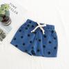 Baby Boy Girl Cotton Linen Shorts Toddler Kids Summer Casual Cute Polka Dot Print Drawstring Stretch Shorts Pants 1-6Y view 2