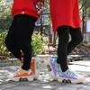 LDRFSE Double-Row Deform Wheel Automatic Walking Shoes Invisible Deformation Roller Skate Male and Female Skating Shoes 2 in 1 Removable Pulley Skate Shoes Recreation Sneakers Purple view 3