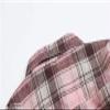 Cromoncent Girls Shirt, Long Sleeve Button Down Flannel Shirt Casual Plaid Tops for Girls, Pink1 Plaid, 7-8 Years= Tag 130 view 2