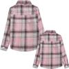 Cromoncent Girls Shirt, Long Sleeve Button Down Flannel Shirt Casual Plaid Tops for Girls, Pink1 Plaid, 7-8 Years= Tag 130 view 3