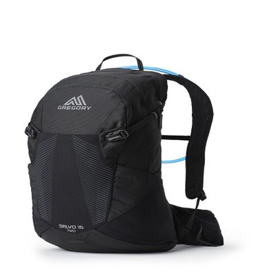 Gregory Salvo 16L H2O Unisex Day Hiking/Backpacking Hydration/Mountain Biking Backpack, 3L Water Reservoir/Bladder Included, One Size Fits All, Ozone Black