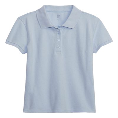 GAP Girls Uniform Polo Shirt, Pure Blue V2, Medium US