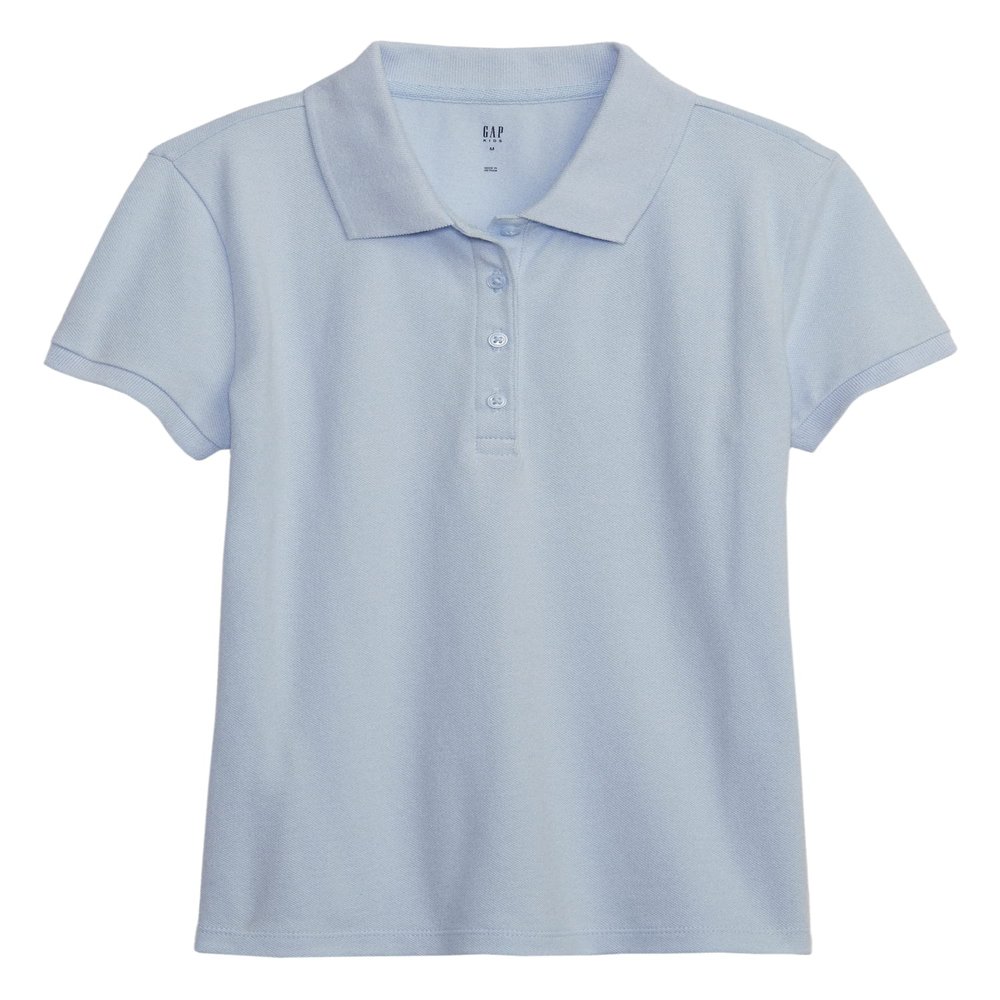 GAP Girls Uniform Polo Shirt, Pure Blue V2, Medium US