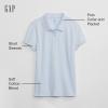 GAP Girls Uniform Polo Shirt, Pure Blue V2, Medium US view 2