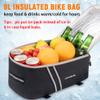 JXFUKAL Rear Bike Rack Bag with Rain Cover, 7L/9L/10L/12L Waterproof Bicycle Ebike Saddle Bag Cycling Pannier Trunk Carrier with Reflector & Adjustable Cord for Commuter Travel Outdoor view 2