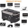 JXFUKAL Rear Bike Rack Bag with Rain Cover, 7L/9L/10L/12L Waterproof Bicycle Ebike Saddle Bag Cycling Pannier Trunk Carrier with Reflector & Adjustable Cord for Commuter Travel Outdoor view 3