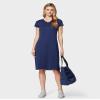 32 DEGREEES Womens Cool T-Shirt Dress | Moisture Wicking | Ultra-Soft | Anti - Odor | Side Slits, Inky Indego, X-Small view 2