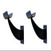 Athletic Bar Single Ballet Open Bracket (Pair) Fixed Height Wall Mount Ballet Barre 2 Brackets Included for 1.5" to 2.0" Diameter for Wooden Dowels (Black) view 1
