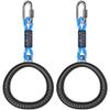 Dolibest 2 Pack of Ninja Gymnastic Rings, Monkey Ring Outdoor Backyard Ninja Accessories Set, Obstacle Course for Training,1000LB Capacity(Black) view 1
