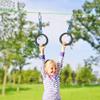 Dolibest 2 Pack of Ninja Gymnastic Rings, Monkey Ring Outdoor Backyard Ninja Accessories Set, Obstacle Course for Training,1000LB Capacity(Black) view 2