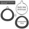 Dolibest 2 Pack of Ninja Gymnastic Rings, Monkey Ring Outdoor Backyard Ninja Accessories Set, Obstacle Course for Training,1000LB Capacity(Black) view 4