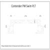 Boat EVA Faux Teak Decking Floor Compatible with 2005 Contender 31 Swim Platform view 2