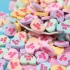 20Pcs Cabochon Cartoon Mixed Heart Flatback Cabochon Scrapbook Heart Shaped Flexible Phone Decoration view 3
