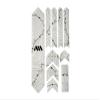All Mountain Style Bike Frame Protector Extra - Universal Fit, 10-Piece Set for Down Tube, Chainstay, Cable Wear, High-Impact Honeycomb PVC view 2