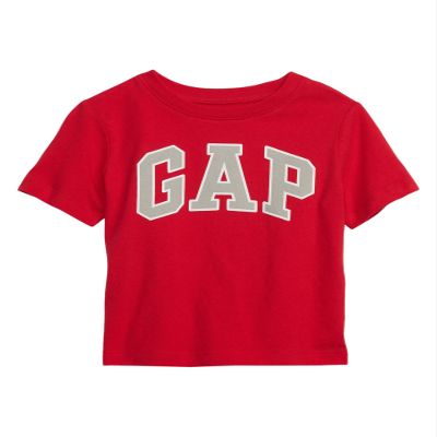 GAP Baby Boys Short Sleeve Logo T-Shirt T Shirt, Red Wagon, 0-3 Months US