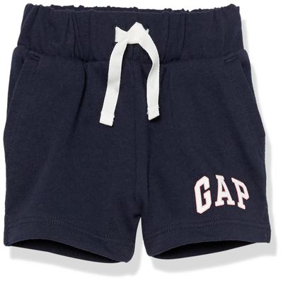 GAP Baby Girls Logo Shorts, Blue Galaxy, 0-3 Months US