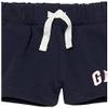 GAP Baby Girls Logo Shorts, Blue Galaxy, 0-3 Months US view 3